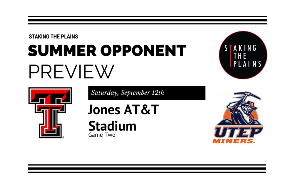 Summer Opponent Preview: UTEP Miners – The Numbers