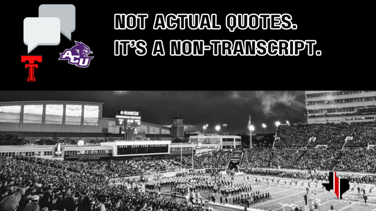 Non-Transcript: Abilene Christian vs. Texas Tech