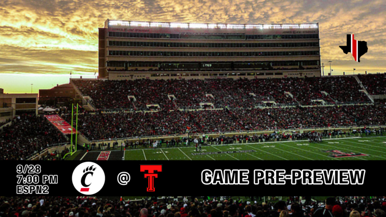 Game Pre-Preview: Cincinnati vs. Texas Tech