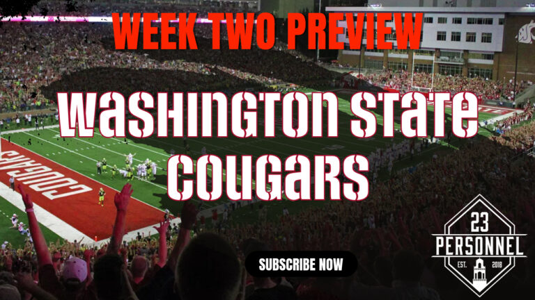 Washington State Cougars Preview  |  23 Personnel Podcast