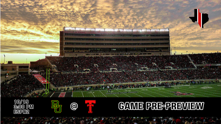 Game Pre-Preview: Baylor vs. Texas Tech