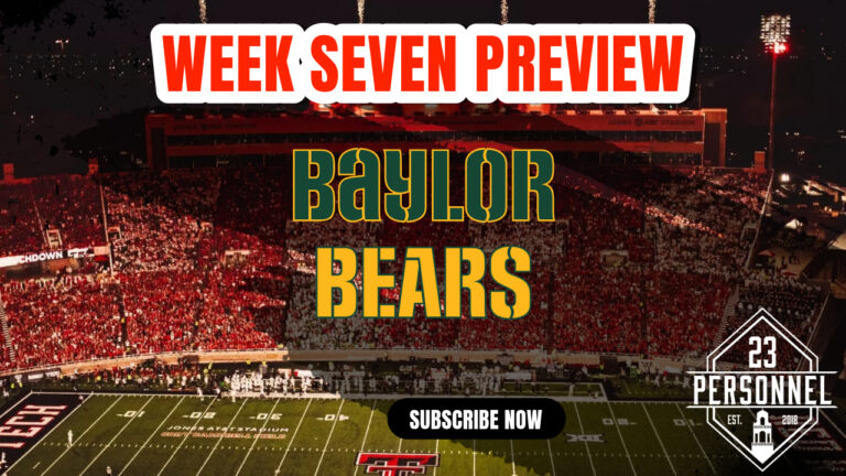 Baylor Bears Preview  |  23 Personnel Podcast