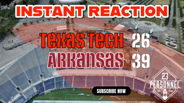 Texas Tech 26 – Arkansas 39  |  Instant Reaction